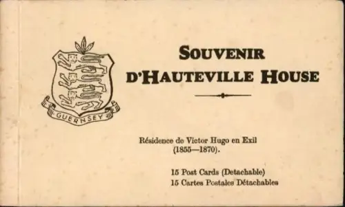 15 Ak im Umnschlag Saint Peter Port Guernsey Kanalinseln, Hauteville House, Victor Hugo
