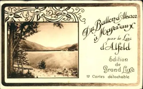 12 Ak im Umschlag Ballon d'Alsace Vosges, Edition de Grand Luxe, von Brown & Cie
