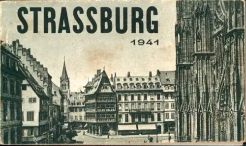 10 Ak im Umschlag Straßburg Elsass Bas Rhin, M.-J. Guckert