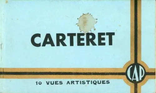 10 Ak im Umschlag Carteret, Edition Vandevelde Carteret