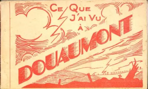 15 Ak im Umschlag Douaumont Lothringen Meuse