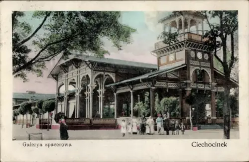 Ak Ciechocinek Hermannsbad Westpreußen, Wandelhalle