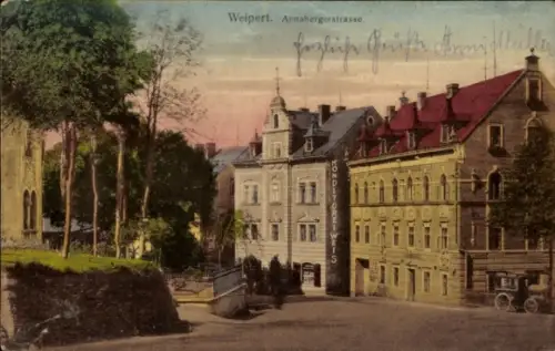 Ak Vejprty Weipert Region Aussig, Annabergerstraße