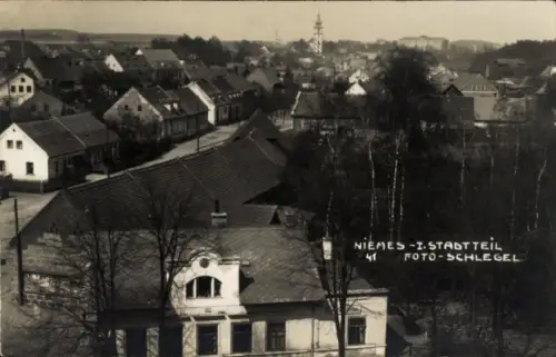 Foto Ak Mimoň Niemes Region Reichenberg, Gesamtansicht