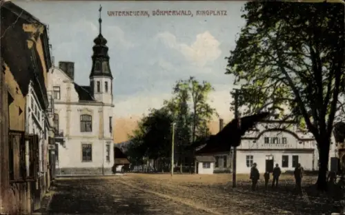 Ak Dolní Nýrsko Unterneuern Region Pilsen, Ringplatz