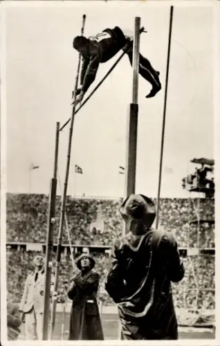 Ak Berlin Charlottenburg Westend, Olympische Spiele 1936, Stabhochspringer Meadows