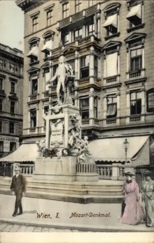 Ak Wien 1 Innere Stadt, Mozart-Denkmal