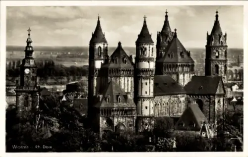 Ak Worms am Rhein, Worms a. Rh. Dom