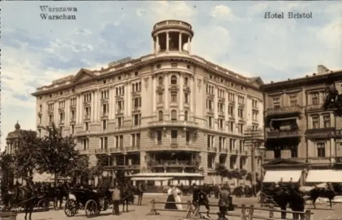 Ak Warszawa Warschau Polen, Hotel Bristol