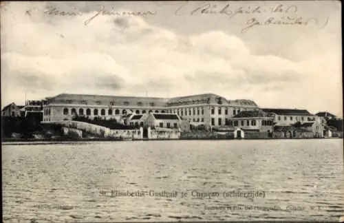 Ak Willemstad Curaçao Niederländische Antillen Karibik, St. Elisabeths-Gasthuis te Curaçao (achte