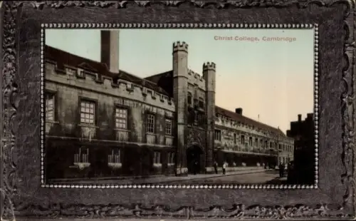 Passepartout Ak Cambridge Cambridgeshire England, Christ College
