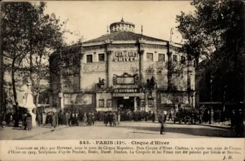 CPA Paris XI, Cirque d'Hiver