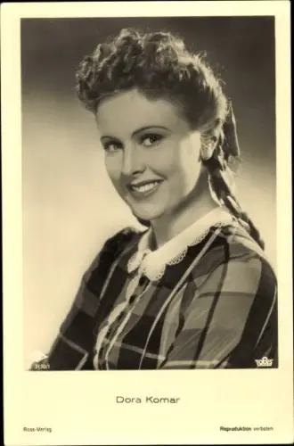 Ak Schauspielerin Dora Komar, Portrait