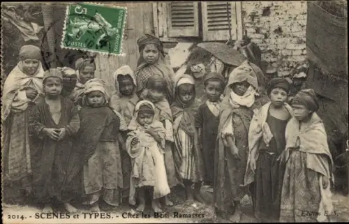 Ak Algerien, Scene et Types, Chez les Beni Ramasses