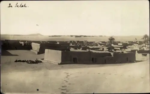 Foto Ak In Salah Algerien, Blick auf den Ort