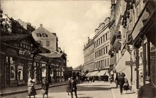 Ak Karlovy Vary Karlsbad Stadt, Mühlbrunnstraße