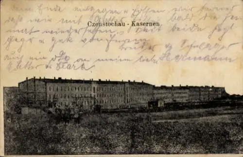 Ak Czenstochau Polen, Kasernen