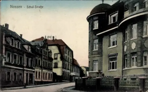 Ak Nossen Landkreis Meißen, Schulstraße