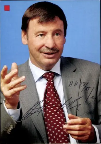 Ak Politiker Ortwin Runde, Erster Bürgermeister von Hamburg, Portrait, Autogramm