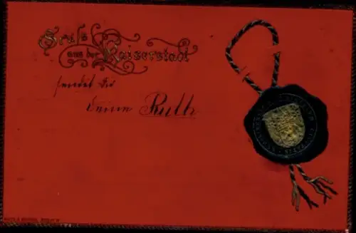 Präge Wappen Ak Gruß aus der Kaiserstadt, Berlin, Siegel