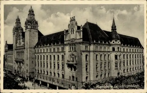 Ak Magdeburg an der Elbe,  Gerichtsgebäude