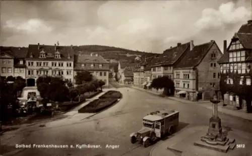 Ak Bad Frankenhausen am Kyffhäuser Thüringen, Anger, Autobus