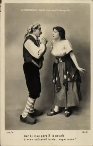 Ak Parthenay Deux Sèvres, Szene, Schauspieler, Tracht