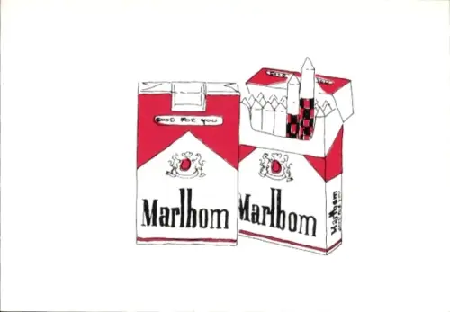 Ak Zigaretten Marlbom als Patronen