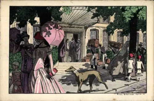 Künstler CPA Paris XVI., Villas Saint Honore d'Eylau, Avenue Victor Hugo