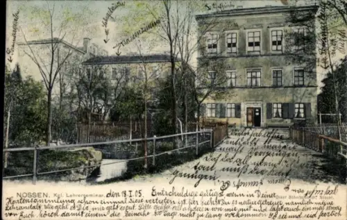 Ak Nossen Landkreis Meißen, Königliches Lehrerseminar