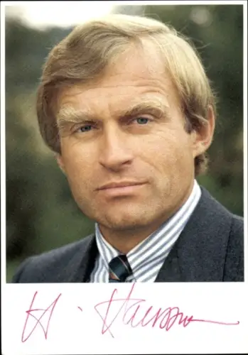 Foto Helmut Haussmann, MdB, CDU, Autogramm