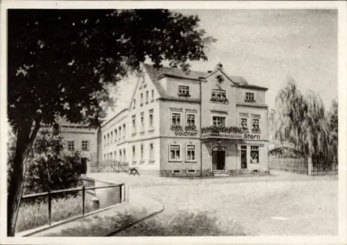 Ak Wildenfels Sachsen, Gasthof Goldner Stern, Ernst Liebold