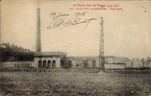 Ak St. Michel sur Meurthe Vosges, Usine Feltz, Fabrik