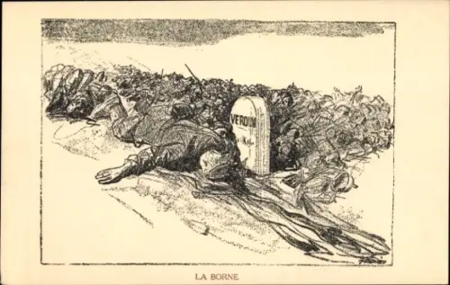 Ak Verdun Meuse, Soldaten liegen tot auf einem Schlachtfeld