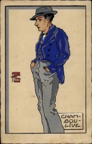 Künstler CPA Geo-Fourrier, G., Jeune Homme de Chamboulive