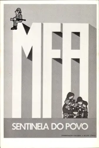 Ak Solidarität mit Portugal, MFA, Kinder, Soldat