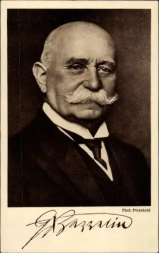Ak Ferdinand Graf von Zeppelin, Portrait, Reichsausschuss Zeppelin Eckener Spende