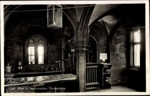Ak Wien 1 Innere Stadt, Stephansdom, Türmerstube