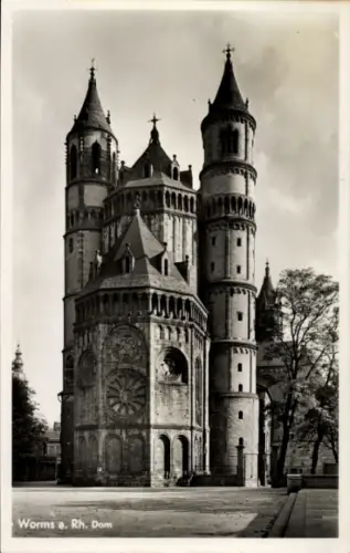 Ak Worms am Rhein, Worms a. Rh. Dom
