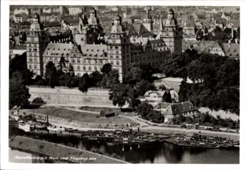 Ak Aschaffenburg am Main Unterfranken, Fliegeraufnahme