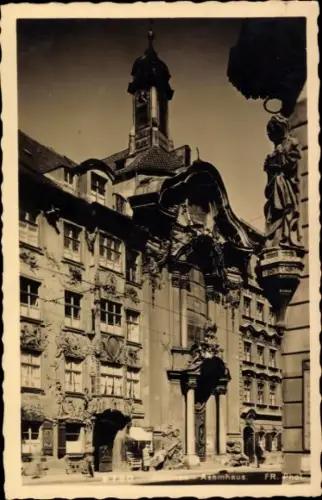 Foto Ak München Oberbayern, Asamhaus, Straßenansicht