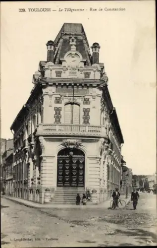 Ak Toulouse Haute Garonne, Le Telegramme, Rue de Constantine