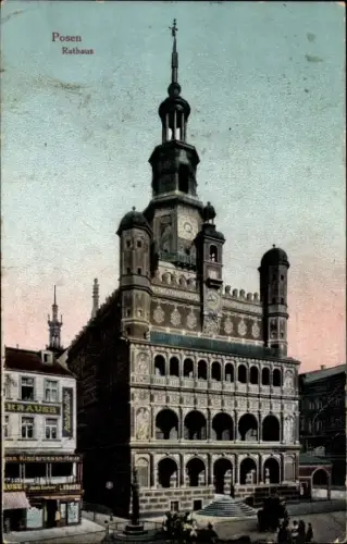 Ak Poznań Posen, Rathaus