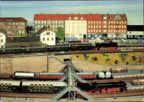 Ak Modelleisenbahn, HO-Anlage der AG 3/4 Meißen, Eisenbahn, BR 78, Rainer Frank, BR 03, Olaf Herten