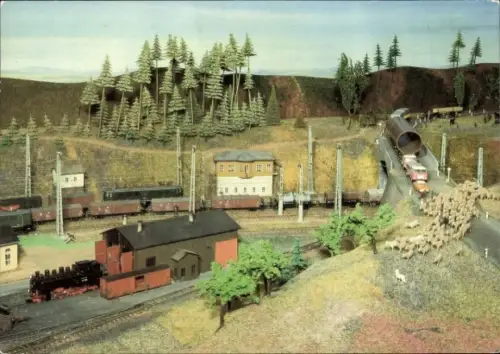 Ak Modelleisenbahn, H0 Anlage Klingenberg Colmnitz, Gruppe Bw Leipzig Süd, AG Friedrich List