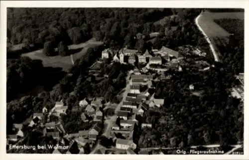 Ak Ettersburg in Thüringen, Luftaufnahme