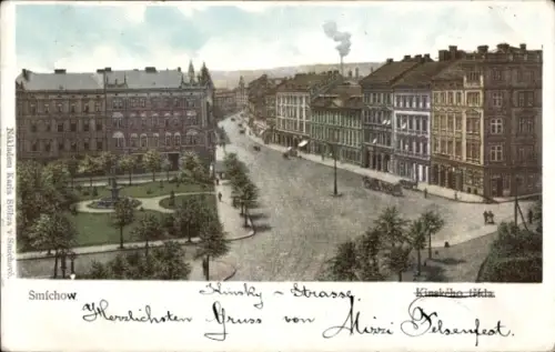 Ak Smíchov Smichow Praha Prag, Kinsky Straße