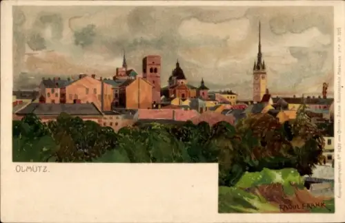Künstler Ak Frank, Raoul, Olomouc Olmütz Stadt, Gesamtansicht