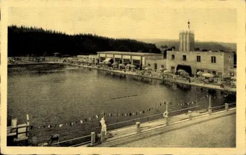 Ak Mariánské Lázně Marienbad Reg. Karlsbad, Strandbad