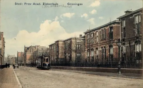 Ak Groningen Niederlande, Krankenhaus